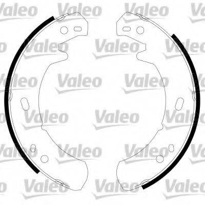 VALEO 564014 Комплект гальмівних колодок, стоянкова гальмівна система