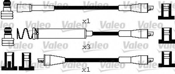 VALEO 346668 Комплект дротів запалювання