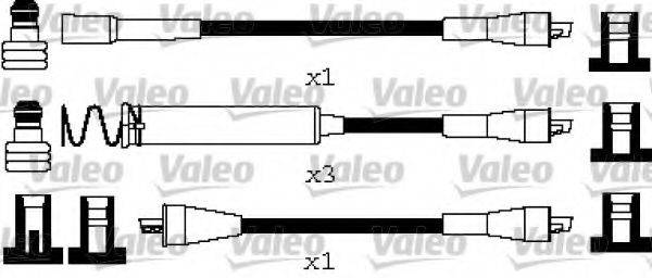 VALEO 346664 Комплект дротів запалювання