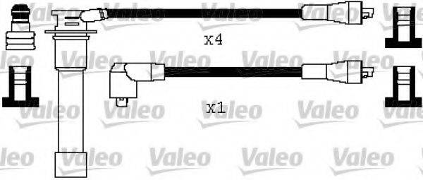 VALEO 346596 Комплект дротів запалювання