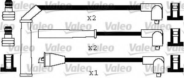 VALEO 346557 Комплект дротів запалювання