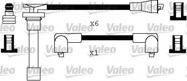 VALEO 346550 Комплект дротів запалювання
