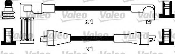 VALEO 346500 Комплект дротів запалювання