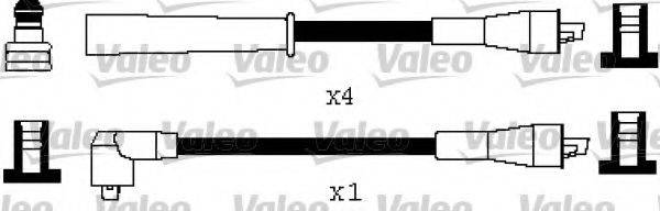 VALEO 346492 Комплект дротів запалювання