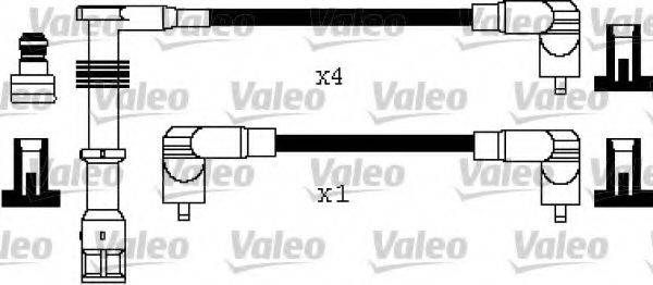 VALEO 346384 Комплект дротів запалювання
