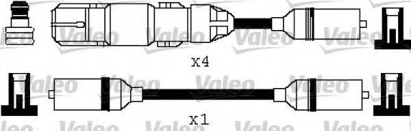VALEO 346334 Комплект дротів запалювання
