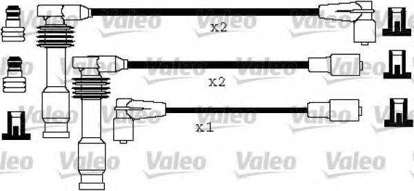 VALEO 346193 Комплект дротів запалювання