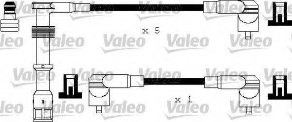 VALEO 346180 Комплект дротів запалювання