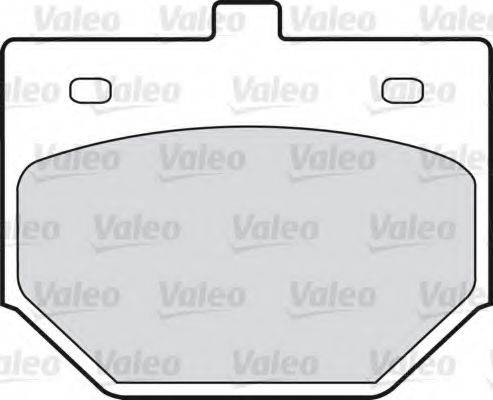 VALEO 598209 Комплект гальмівних колодок, дискове гальмо