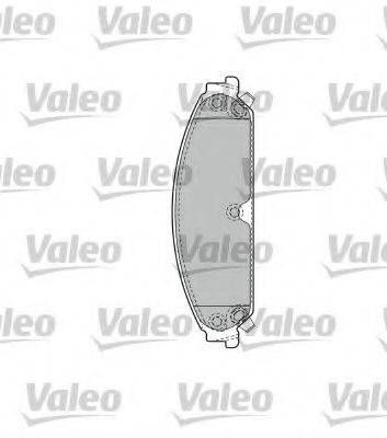 VALEO 598743 Комплект гальмівних колодок, дискове гальмо
