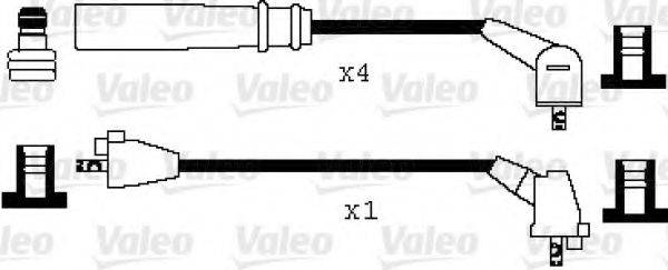 VALEO 346042 Комплект дротів запалювання