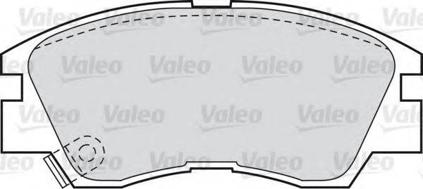 VALEO 598597 Комплект гальмівних колодок, дискове гальмо