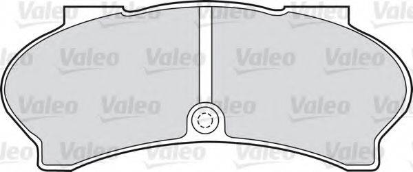 VALEO 598593 Комплект гальмівних колодок, дискове гальмо