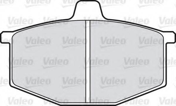 VALEO 598076 Комплект гальмівних колодок, дискове гальмо