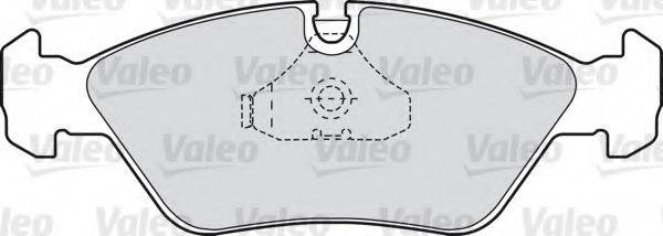 VALEO 598104 Комплект гальмівних колодок, дискове гальмо