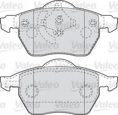 VALEO 598049 Комплект гальмівних колодок, дискове гальмо