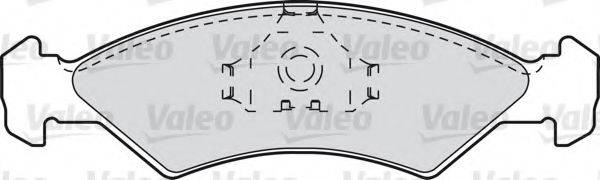 VALEO 598167 Комплект гальмівних колодок, дискове гальмо