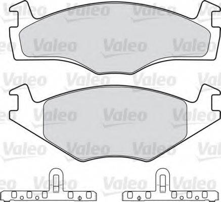VALEO 551027 Комплект гальмівних колодок, дискове гальмо