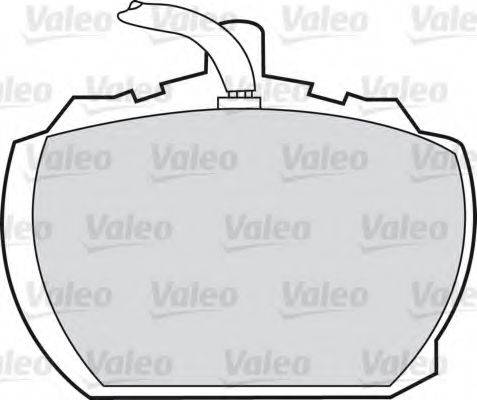VALEO 551500 Комплект гальмівних колодок, дискове гальмо