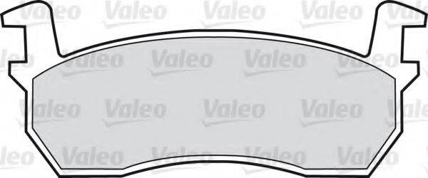 VALEO 598384 Комплект гальмівних колодок, дискове гальмо
