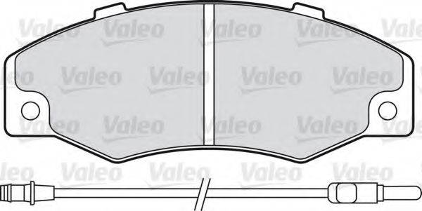 VALEO 598082 Комплект гальмівних колодок, дискове гальмо
