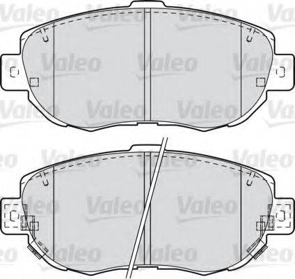 VALEO 601023 Комплект гальмівних колодок, дискове гальмо