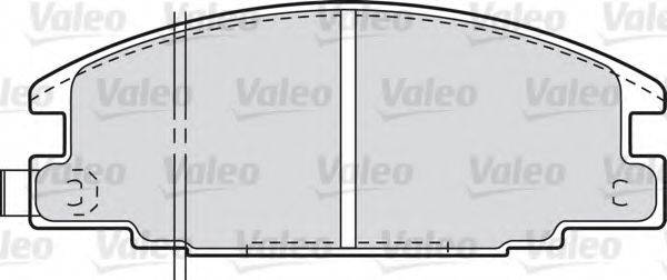 VALEO 598020 Комплект гальмівних колодок, дискове гальмо