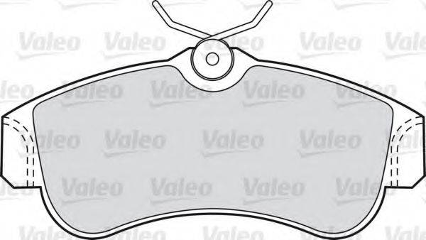 VALEO 598054 Комплект гальмівних колодок, дискове гальмо