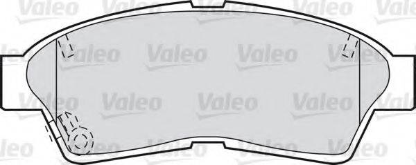 VALEO 598551 Комплект гальмівних колодок, дискове гальмо
