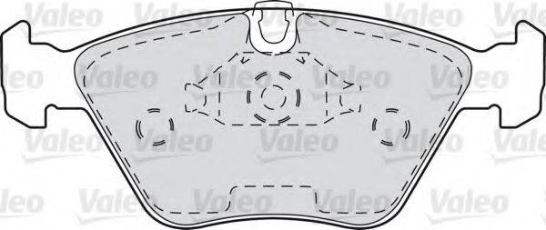 VALEO 598310 Комплект гальмівних колодок, дискове гальмо