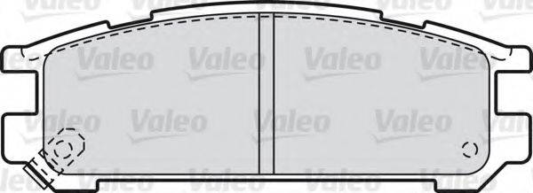 VALEO 598828 Комплект гальмівних колодок, дискове гальмо