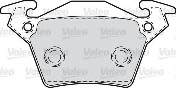 VALEO 598301 Комплект гальмівних колодок, дискове гальмо