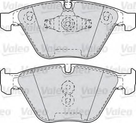 VALEO 601027 Комплект гальмівних колодок, дискове гальмо