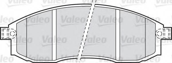VALEO 598523 Комплект гальмівних колодок, дискове гальмо