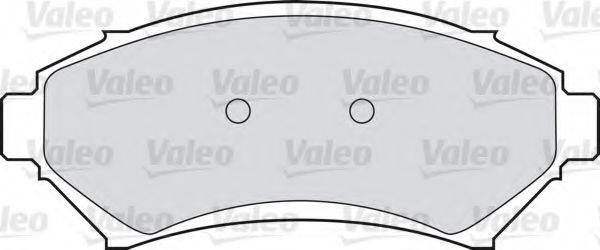 VALEO 598458 Комплект гальмівних колодок, дискове гальмо