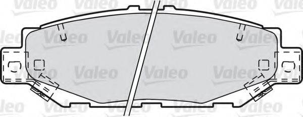 VALEO 601025 Комплект гальмівних колодок, дискове гальмо