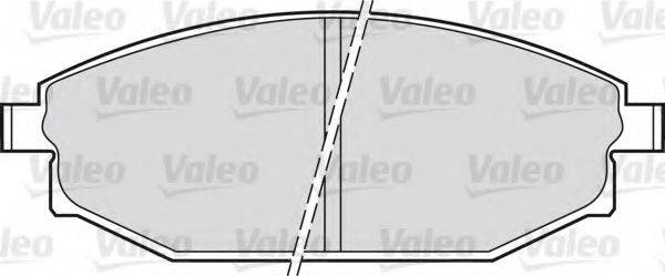 VALEO 598504 Комплект гальмівних колодок, дискове гальмо