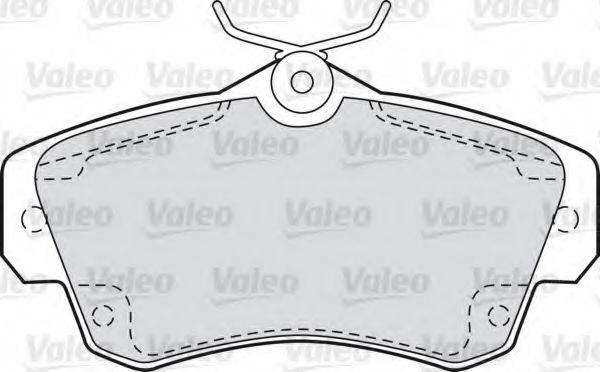 VALEO 598543 Комплект гальмівних колодок, дискове гальмо