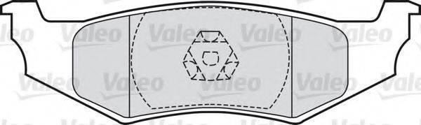VALEO 598544 Комплект гальмівних колодок, дискове гальмо