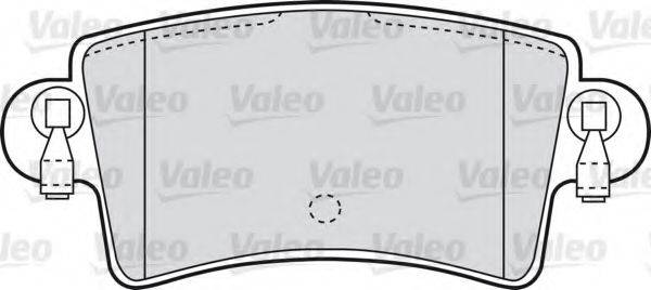 VALEO 598538 Комплект гальмівних колодок, дискове гальмо
