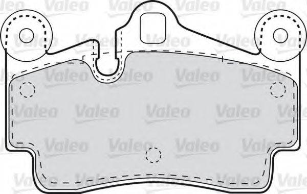 VALEO 598770 Комплект гальмівних колодок, дискове гальмо