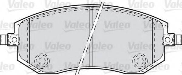 VALEO 598853 Комплект гальмівних колодок, дискове гальмо