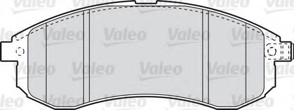 VALEO 598855 Комплект гальмівних колодок, дискове гальмо