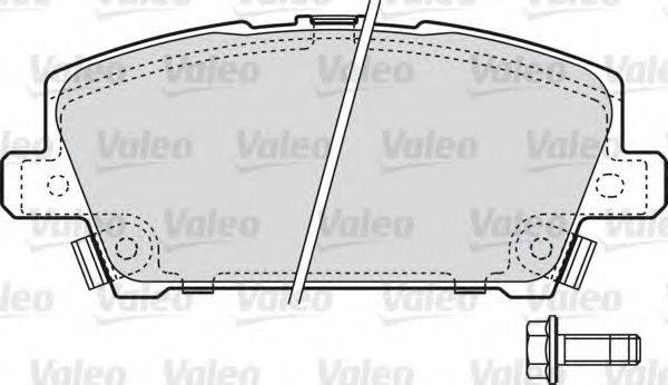VALEO 598803 Комплект гальмівних колодок, дискове гальмо