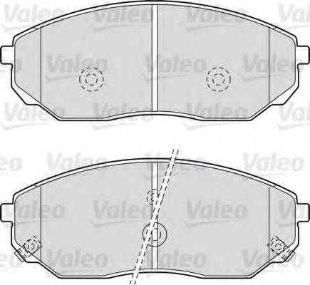 VALEO 598654 Комплект гальмівних колодок, дискове гальмо