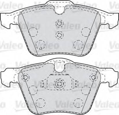 VALEO 601007 Комплект гальмівних колодок, дискове гальмо