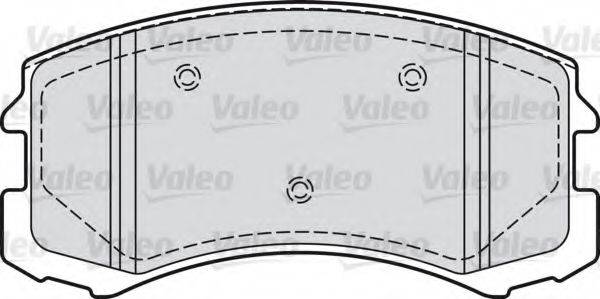 VALEO 598864 Комплект гальмівних колодок, дискове гальмо