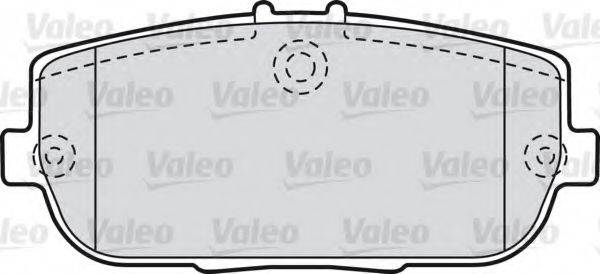 VALEO 598746 Комплект гальмівних колодок, дискове гальмо