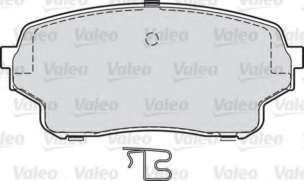 VALEO 598878 Комплект гальмівних колодок, дискове гальмо