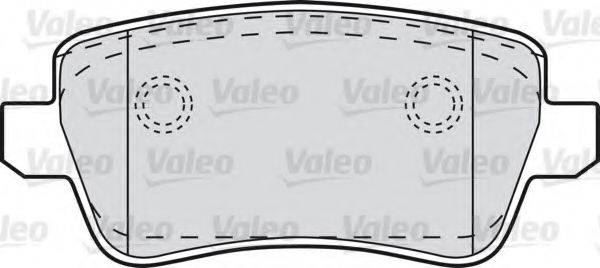 VALEO 598727 Комплект гальмівних колодок, дискове гальмо